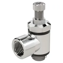 Riegler Drosselventil, beidseitige Drosselung (B) G 1/8 IG, G 1/8