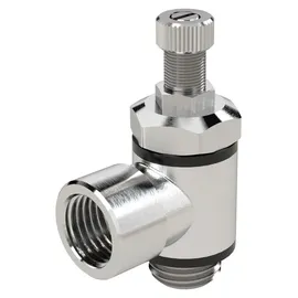 Riegler Drosselventil, beidseitige Drosselung (B) G 1/8 IG, G 1/8