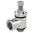 Riegler Drosselventil, beidseitige Drosselung (B) G 1/8 IG, G 1/8