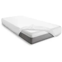 sleezzz Vital wasserdichtes Molton Spannbettlaken 160 x 200 cm weiß