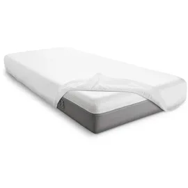 sleezzz Vital wasserdichtes Molton Spannbettlaken 160 x 200 cm weiß