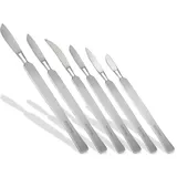 Hornhautschaber 6er Set Stumpfe Skalpelle Creme Schaber Spatel Edelstahl