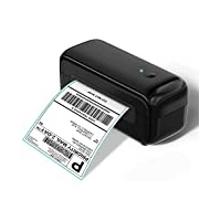Phomemo PM246S Etikettendrucker, DHL thermodrucker für Mac/PC, Versandetiketten drucker Labeldrucker Selbstklebend Etiketten drucker für Amazon, Etsy, Shopify, Royal Mail, DHL, FedEx-Schwarz