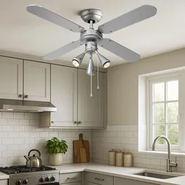 ETC Shop RGB LED Deckenventilator 102 cm Grau