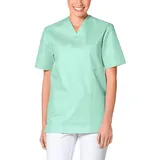 CLINIC DRESS Schlupfkasack - Unisex Kasack Damen und Herren bunt für Pflege und Altenpflege, Kurzarm und Brusttasche, 95 Grad Wäsche Opal XXL - XXL