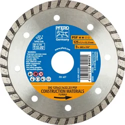 PFERD Tools Diamant-Trennscheibe DG PSF zum Trennen von Stein/Beton - 68012222