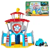 PAW PATROL: Der Dino Film, Dino Rettungs-HQ Spielset mit Rex-Figur und Fahrzeug, inkl. Dinofigur