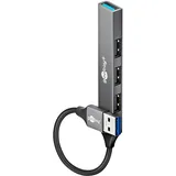 goobay USB-Hub, USB-A auf USB-A Multiport Adapter USB 3.0 Hub / 74456