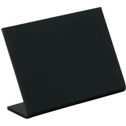 Securit® Tischkreidetafel im L-Format A8, mit matter Vorder- und glänzender Rückseite, stapelbar, 5er Set 5x7,5x3,5cm | 0,1kg