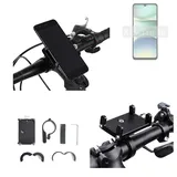 K-S-Trade Smartphone-Halterung für Xiaomi Redmi A5, (Handyhalterung das Fahrrad Halter Lenkstange Fahrradhalterung) schwarz