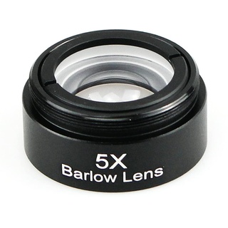 3,2 cm 5 x Metall-Barlow-Objektiv, M28 x 0,6 Gewinde-Schnittstelle, Barlow-Objektiv, Teleskop, Okular, Astronomie, Diagonal-Verlängerungsrohr oder Kamera-Adapter