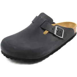 Birkenstock Boston Nubukleder geölt Damen schwarz 40 EU