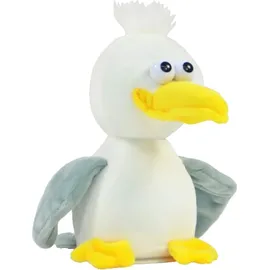 WINFRIED KÖGLER GMBH Labertier-Möwe Malwin 17 cm Gelb/Grau/Weiß