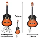 DC21 Wanduhr Gitarre Wanduhr für Wohnzimmer Pendeluhr Analog Uhr