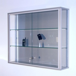 Glasvitrine Wandmontage mit Schiebetüren abschließbar