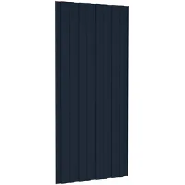vidaXL Dachpaneel 12 Stk. Anthrazit 100 x 45 cm Verzinkter Stahl