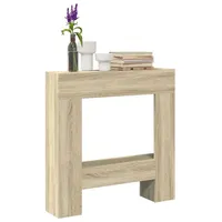 VidaXL Bodenschutzplatte Kaminumrandung Sonoma Eiche 81x18x82 cm Spanplatte