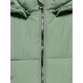 KIDS ONLY »KOGDOLLY SHORT PUFFER JACKET OTW« mit Kapuze, grün