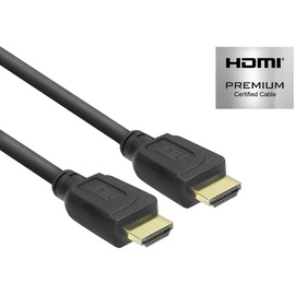 ACT 1.5 meter High Speed Ethernet premium certified cable HDMI-A male (1.50 m, HDMI Typ A (Standard) Schwarz