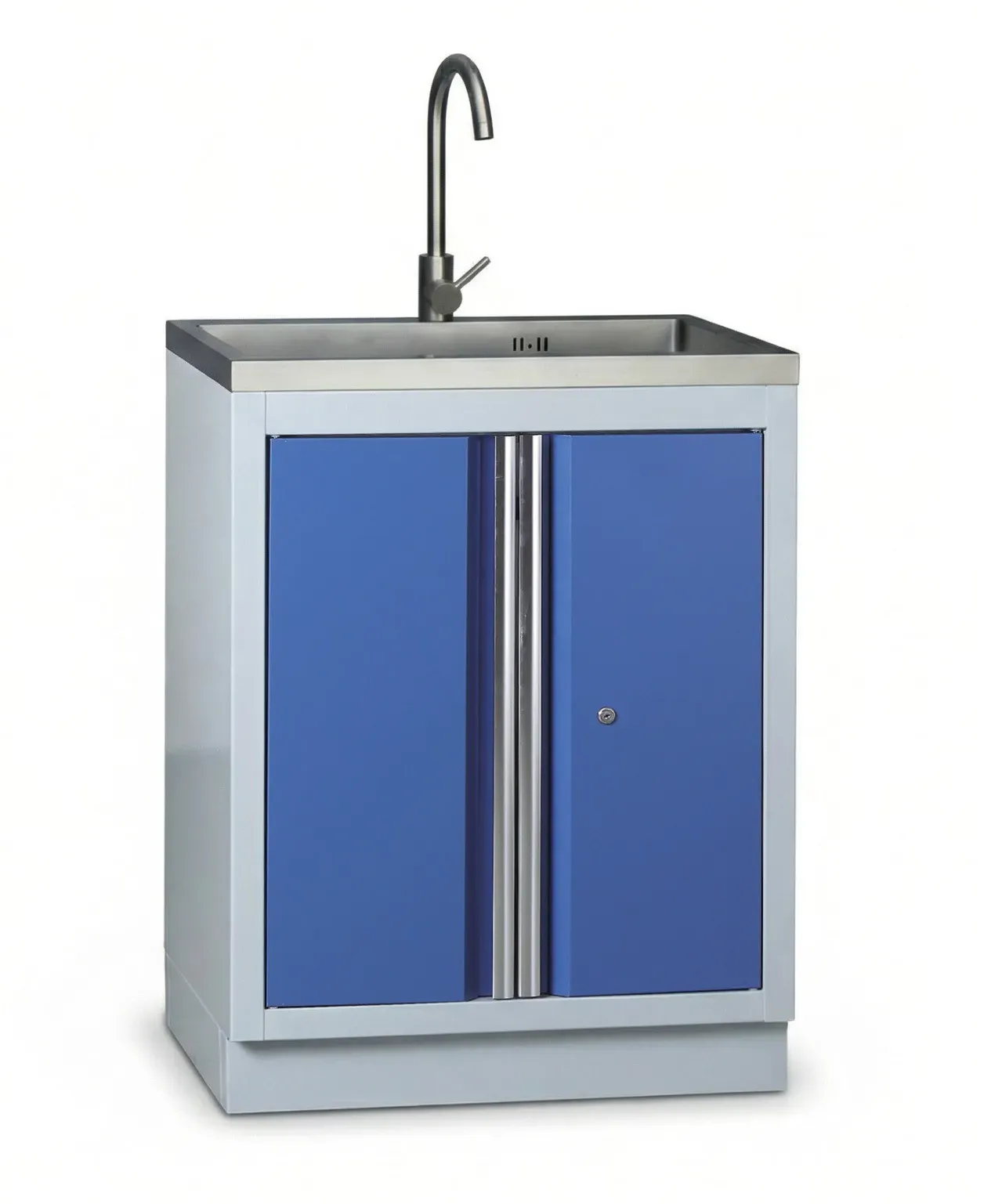 Werkstattschrank mit Spüle G2, blau
