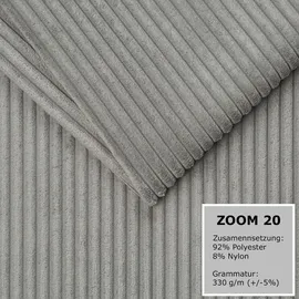 mebloland Ecksofa TOR mit Schlaffunktion. Farbe: Grey. - Grau