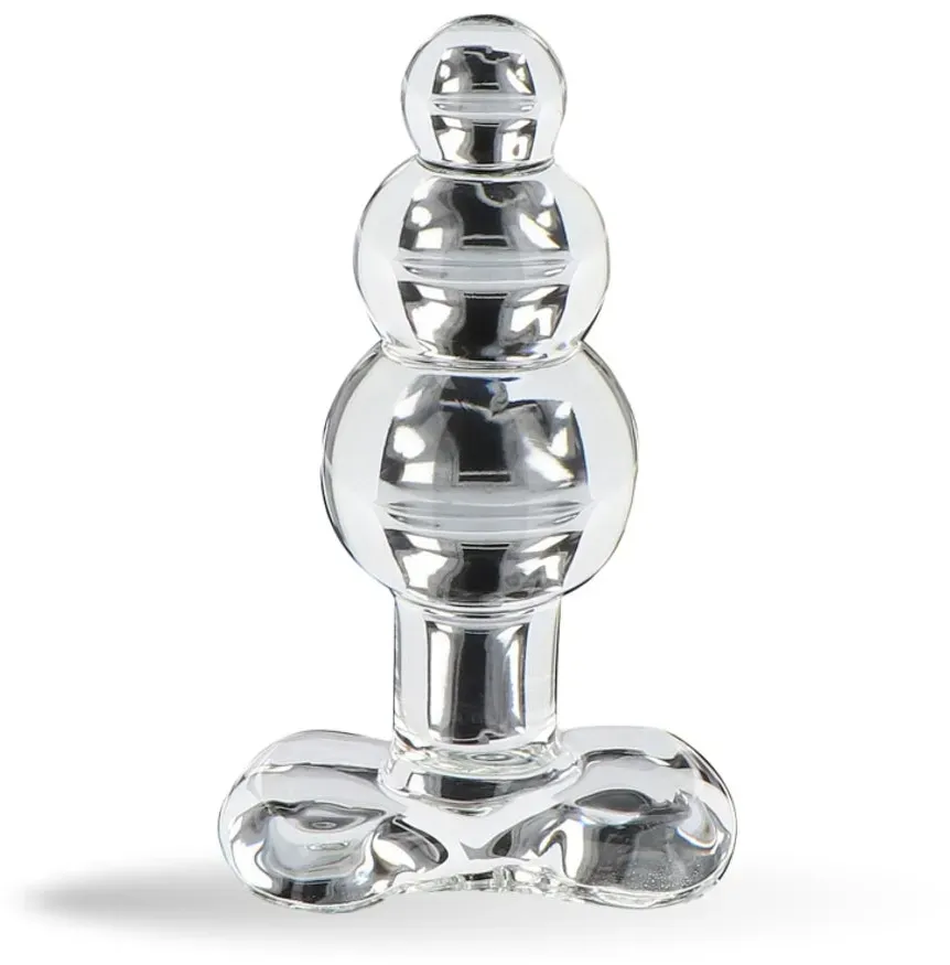 Lovelyness - Analplug aus Glass mit Rippen