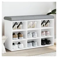 VidaXL Schuhbank Weiß 82x32x50 cm Holzwerkstoff