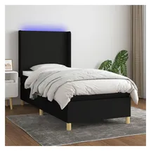 vidaXL Boxspringbett 100 x 200 cm Schwarz