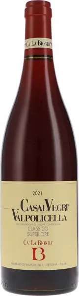 Valpolicella Classico Superiore DOC Casal Vegri Ca ́ La Bionda 2021 BIO