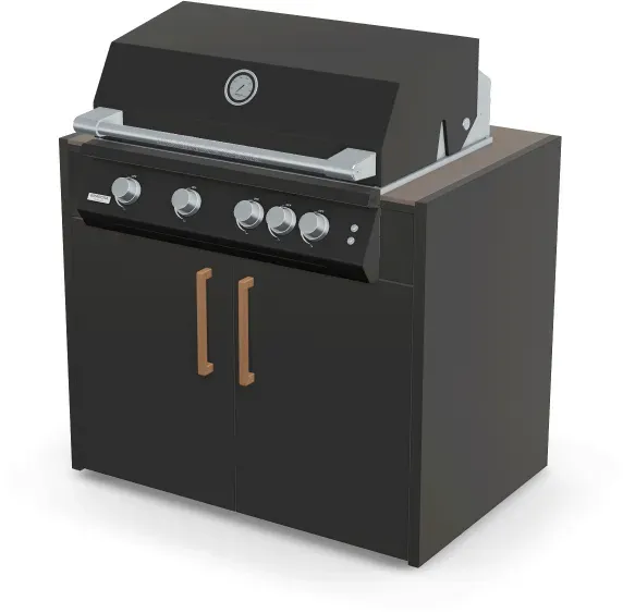 Brabura Fusion 400 RM Modul | Neustes Edelstahlmodell - Barro / Anthrazit / Holzgriff