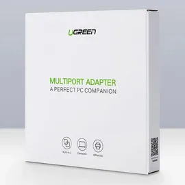 UGREEN USB 2.0 HUB RJ45 Ethernet Adapter 3+1 Port USB 2.0-Hub Schwarz