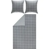 Erwin Müller Flanell Wendebettwäsche grau 200x200+80x80 cm