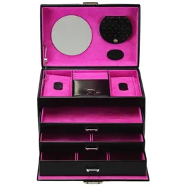 Windrose Merino Moda Schmuckkoffer schwarz