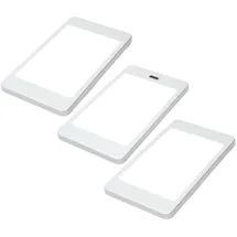 Kalb Material Für Möbel LED Unterbauleuchte silber-grau, neutralweiss, mit Sensor 3er SET