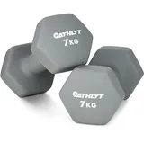Athlyt NeoprenDipHantelset 2 x 7 kg Grau