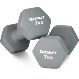 Athlyt NeoprenDipHantelset 2 x 7 kg Grau