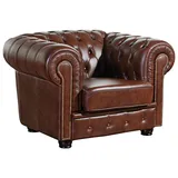 Max Winzer Sessel Norwin Chesterfield 44 x 68 x 100 cm Braun