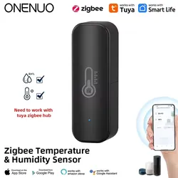 Zigbee Temperatur und Feuchtigkeitssensor Schwarz