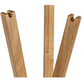 Andas Garderobenständer Eiche Braun