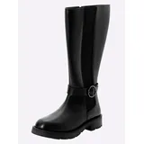 sheego Weitschaftstiefel Damen Schwarz 38