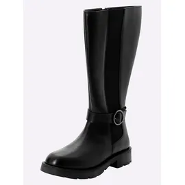 sheego Weitschaftstiefel Damen Schwarz 38