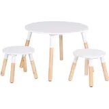 judy wild Kindertisch Judy Wild 2 Hocker  weiß Kiefer