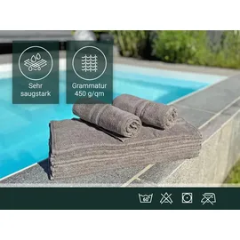 ZOLLNER Handtuchset 10-tlg. taupe