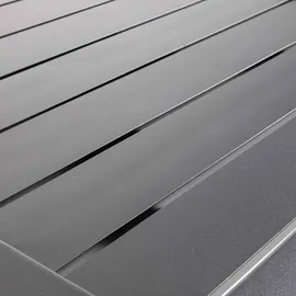 Oviala Gartentisch 60 x 60 x 108 cm Schwarz