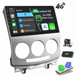 ESSGOO 9"/13,3" QLED Für MAZDA 5 2005-2010 8-Kern GPS NAVI RDS AM FM ASP Autoradio (Digitalradio (DAB), RDS, FM, AM, Carplay Android Auto GPS Navi WIFI BT USB) weiß