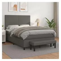 vidaXL Boxspringbett 140 x 200 cm Grau