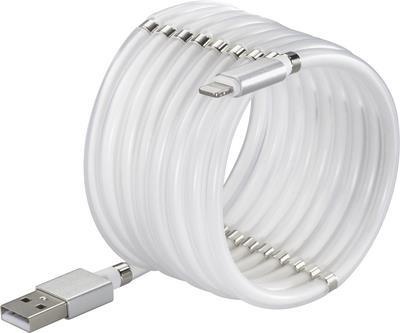 Renkforce USB 2.0 Anschlusskabel [1x USB 2.0 Stecker A - 1x Apple Lightning-Stecker] 1.00 m Weiß (TO-6897012)