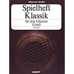 Spielheft Klassik für 3 Gitarren