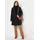 bonprix Wintermantel BONPRIX "Mantel mit Kapuze und Bundfalten, A-Linie", Damen, Gr. 48, schwarz, Web, Obermaterial: 88% Polyester, 10% Viskose, 2% Elasthan. Futter: 100% Polyester, unifarben, A-Linie ca.