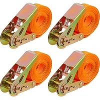 Relaxdays Spanngurte mit Ratsche 4er Set 4 m